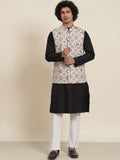 SOJANYA Mandarin Collar Regular Kurta With Pyjamas & Nehru Jacket