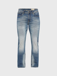 Being Human Men Blue Clean Look Mid-Rise Heavy Fade Jeans