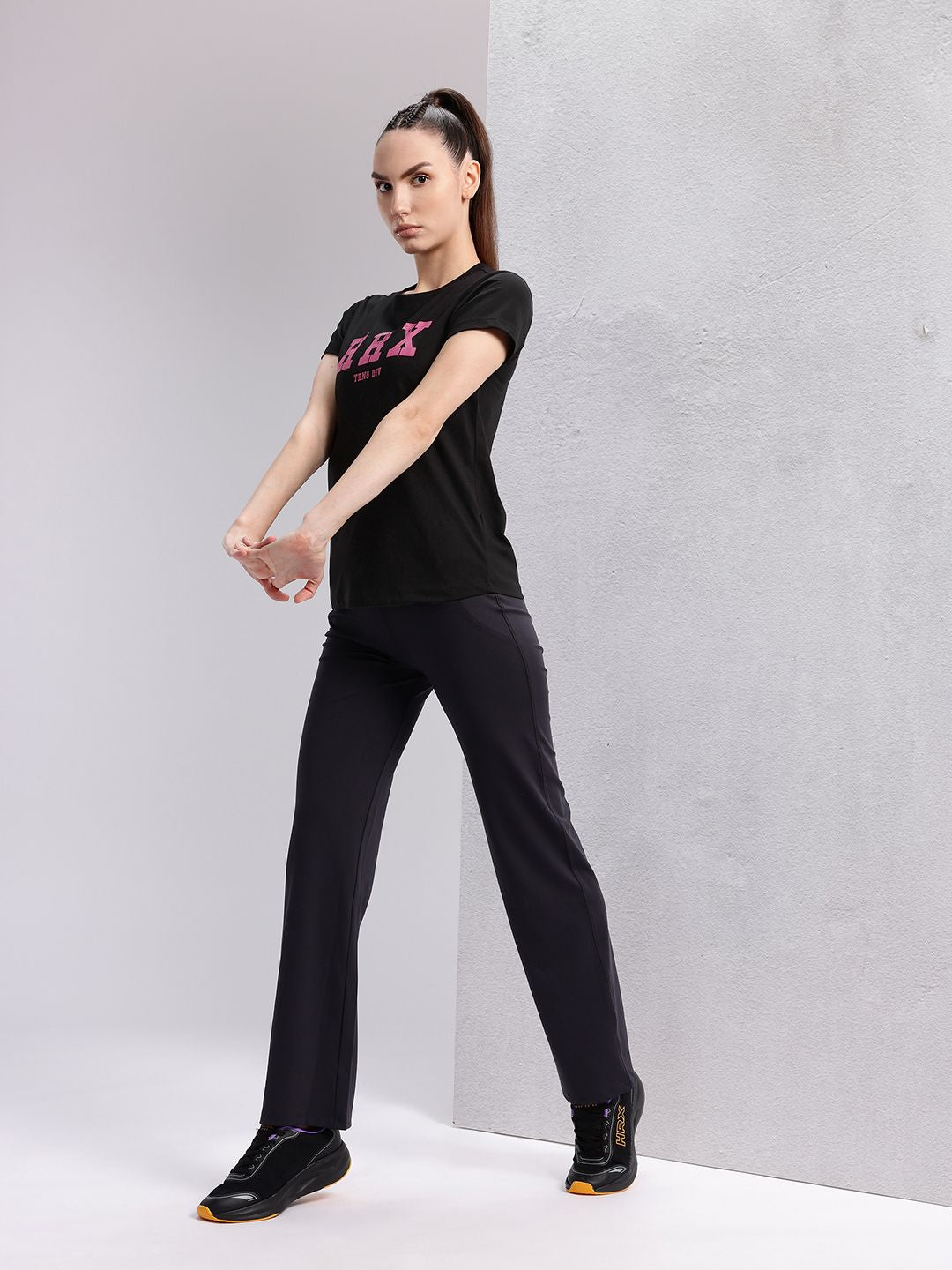 HRX by Hrithik Roshan Typography Print Training T-shirt