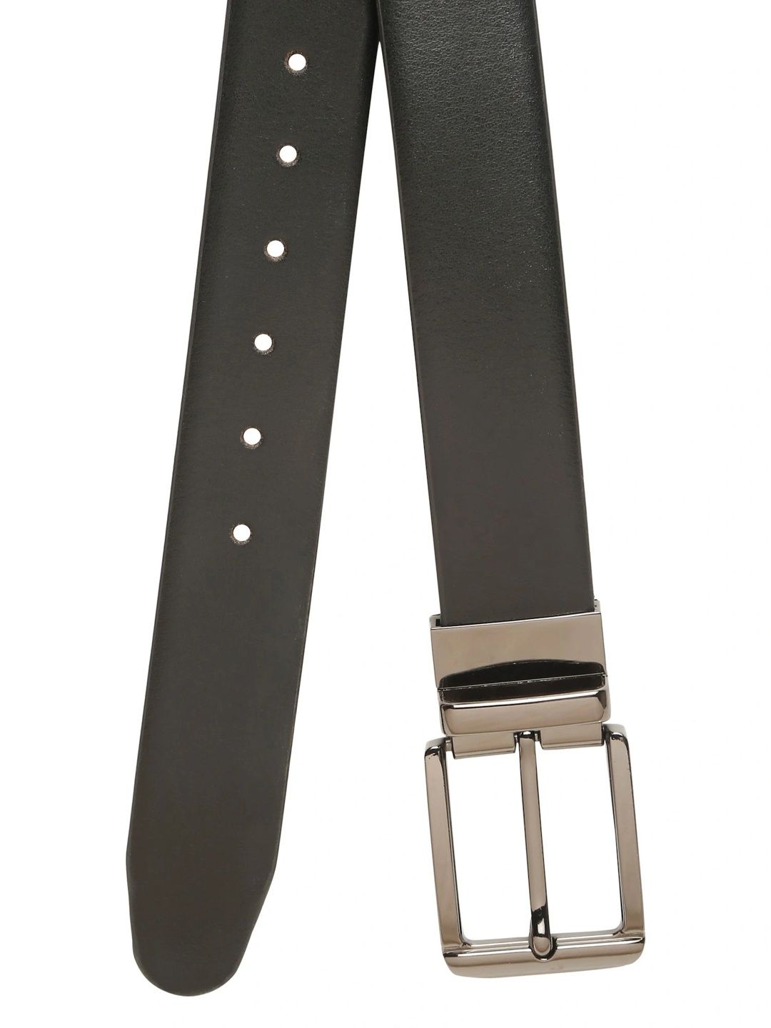 Teakwood Leathers Men Textured Leather Reversible Belt