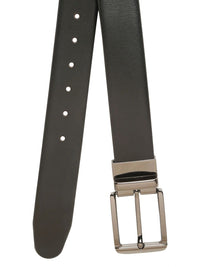 Teakwood Leathers Men Textured Leather Reversible Belt