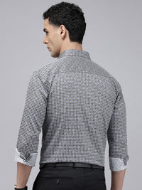 Park Avenue Slim Fit Printed Pure Cotton Formal Shirt