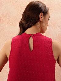 all about you Dobby Textured Sleeveless Top