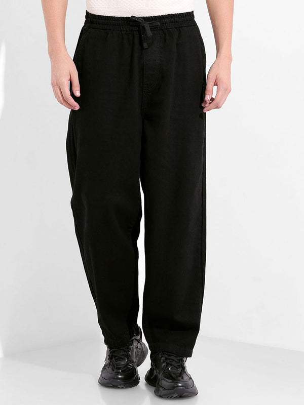 The Indian Garage Co. Men Pure Cotton Wide Leg Mid-Rise Jeans