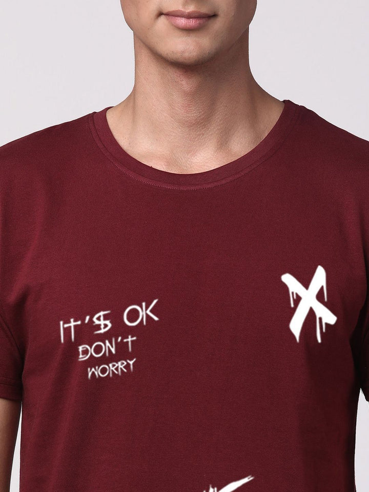 ADRO Men Graphic Printed Round Neck Cotton T-shirt