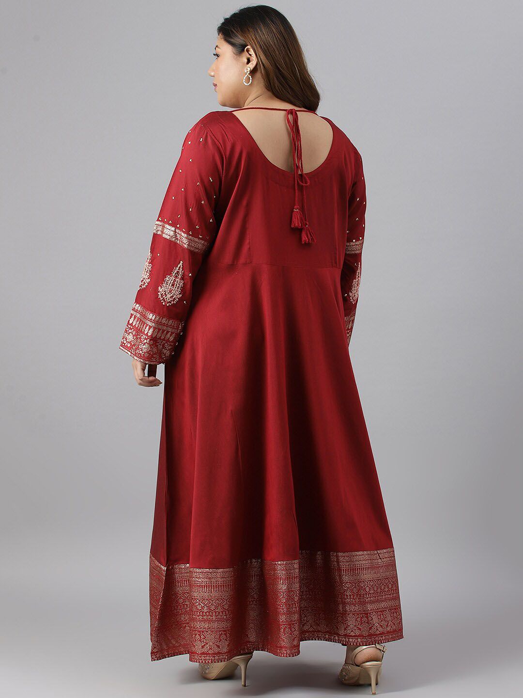 W Plus Size Ethnic Maxi Ethnic Dress