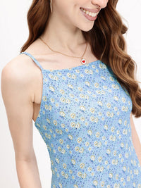 DressBerry Serene Softgirl Floral Symphony Midi Dress