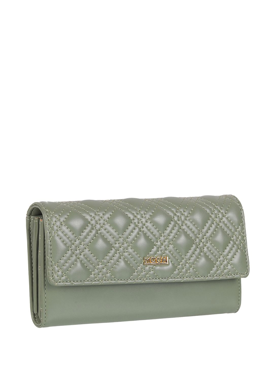 Mochi Women Textured PU Three Fold Wallet