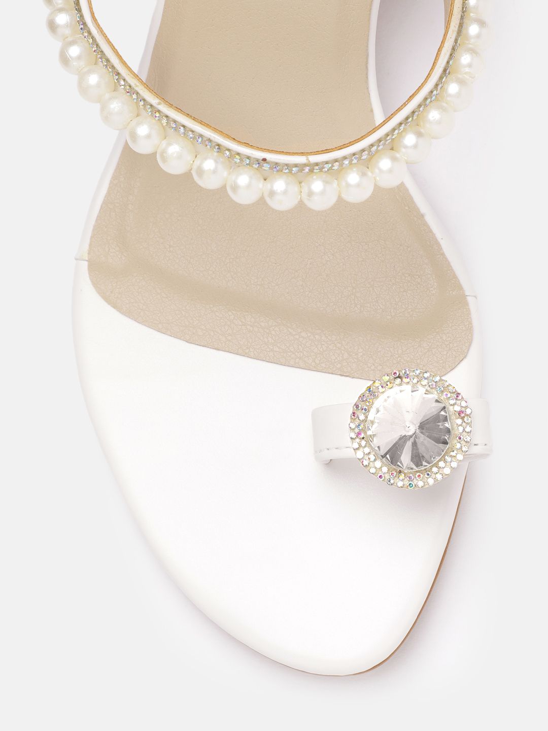 Lino Perros Embellished One-Toe Kitten Heels