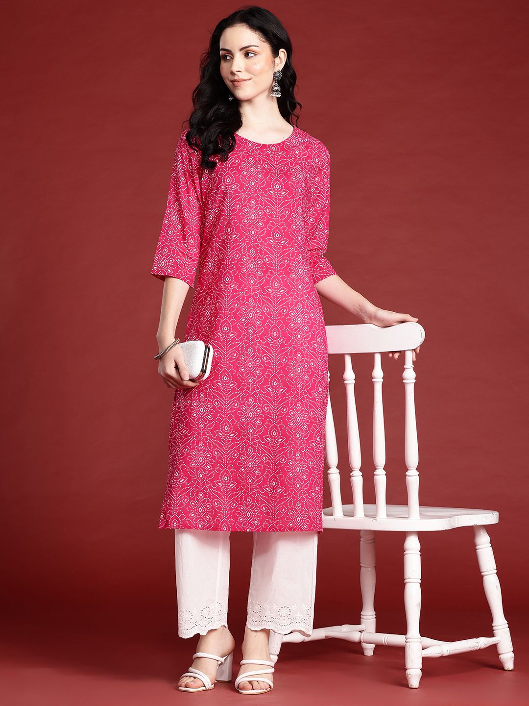 Anouk Indie Florals Printed Pure Cotton Kurta