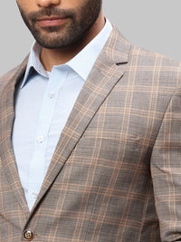 Park Avenue Men Checked Single Breasted Super Slim-Fit Blazers