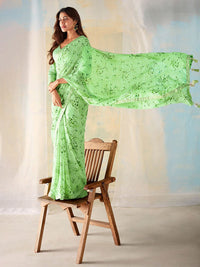 Saree mall Floral Printed Pure Georgette Sarees