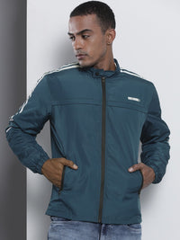 The Indian Garage Co Men Zip-Front Slim Fit Biker Jacket