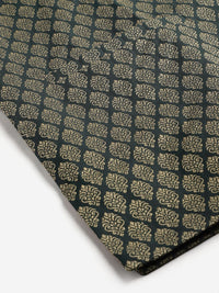 SOJANYA Kurta Motif Etnik Hijau Lelaki dengan Jaket Churidar & Nehru