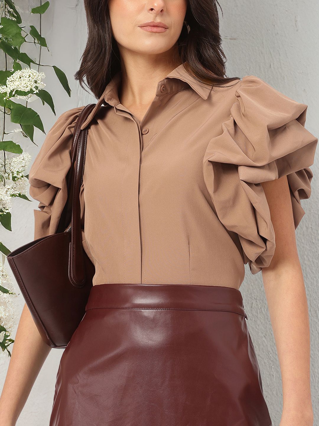 DressBerry Fairycore Fashionable Power-Puff Sleeve Shirt