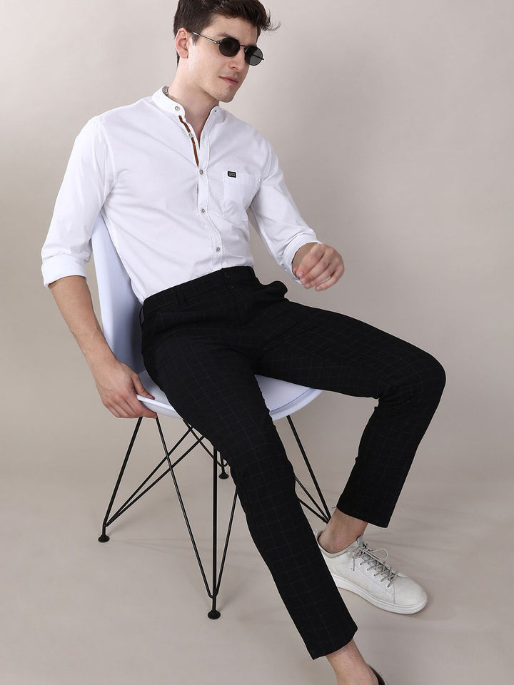 The Indian Garage Co Men Black Slim Fit Mid-Rise Clean Look Jeans