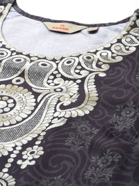 Anouk Printed Kurta with Trousers & Dupatta