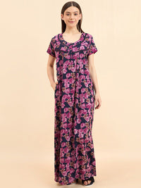 Sweet Dreams Floral Printed Pure Cotton Maxi Nightdress