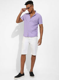 Campus Sutra Textured Classic Opaque Casual Shirt