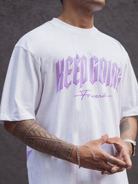 Powerlook Men Typography Printed Round Neck T-shirt