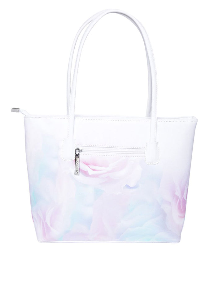 Lino Perros Pink & Off-White Printed Shoulder Bag
