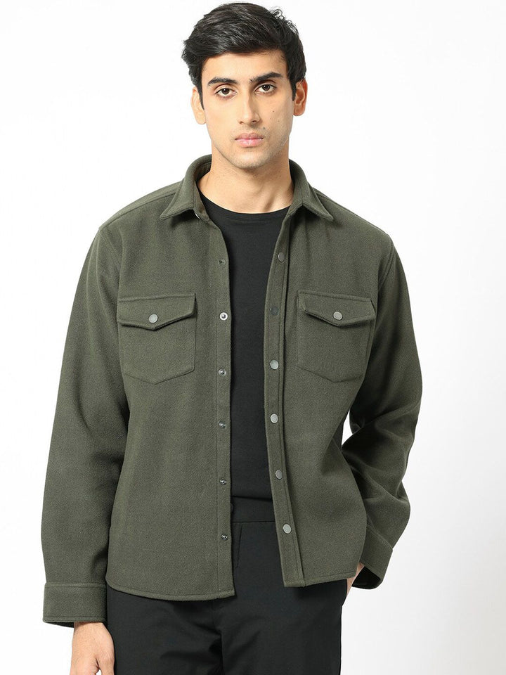 RARE RABBIT Men Cason Tailored Fit Spread Collar Jacket