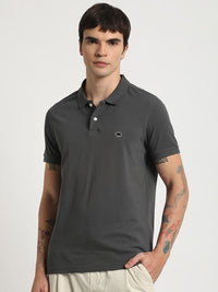 THE BEAR HOUSE Polo Collar Pure Cotton Slim Fit T-shirt