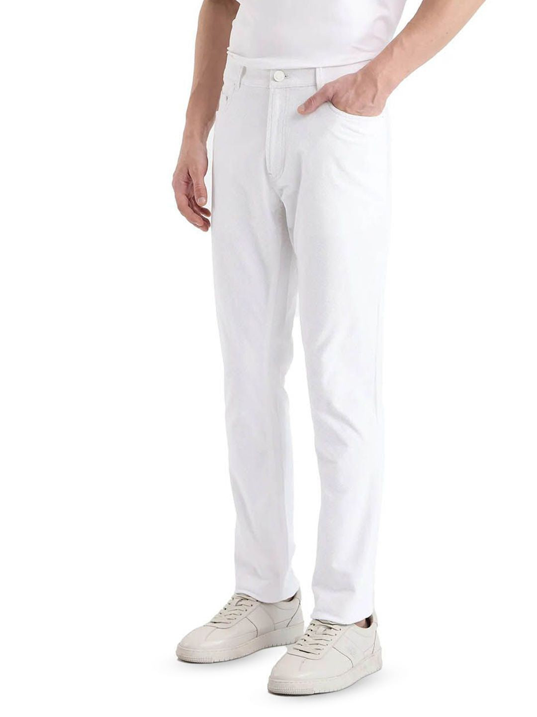 RARE RABBIT Men Tailored Mid-Rise Chinos Trousers