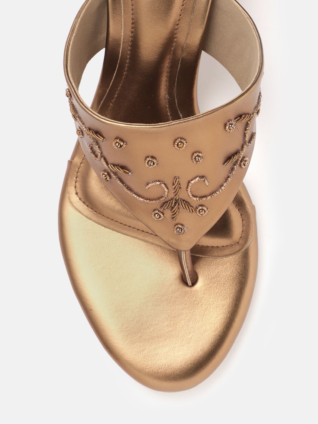 House of Pataudi Woven Design Handcrafted Ethnic Block Heels