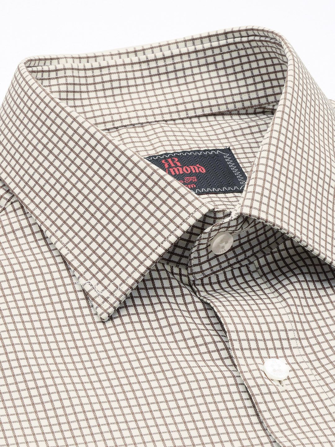 Raymond Slim Fit Checked Pure Cotton Formal Shirt