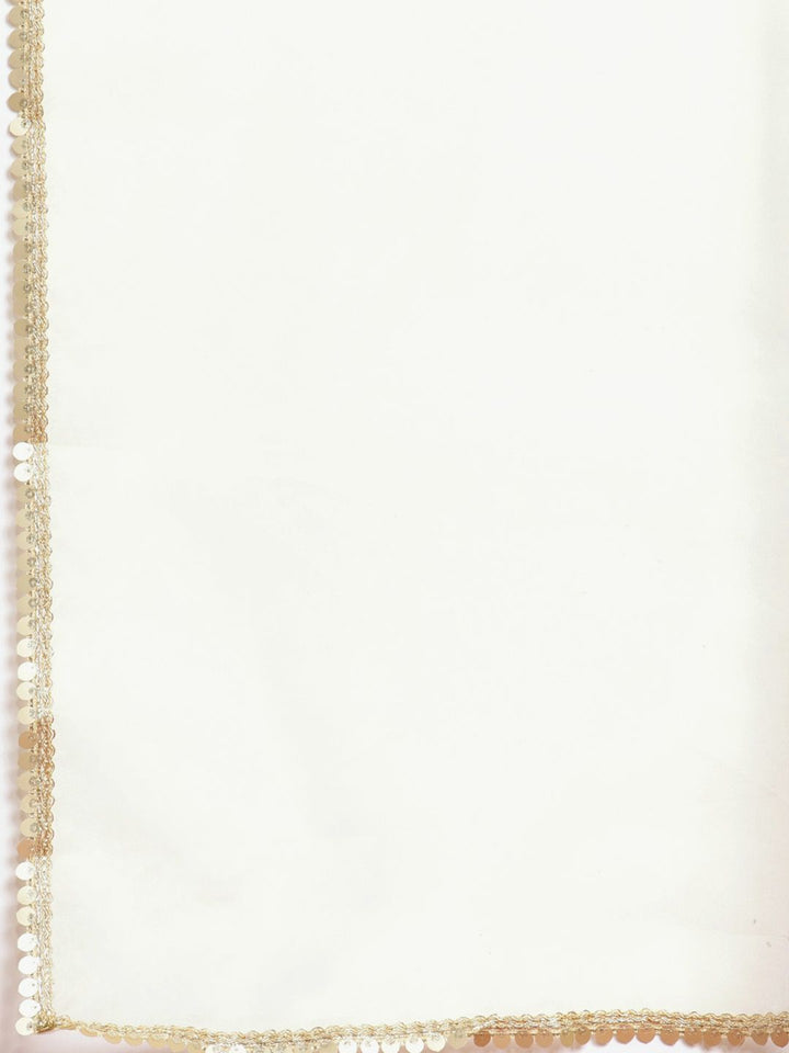 all about you Empire Sequinned Kurta with Trousers & With Dupatta