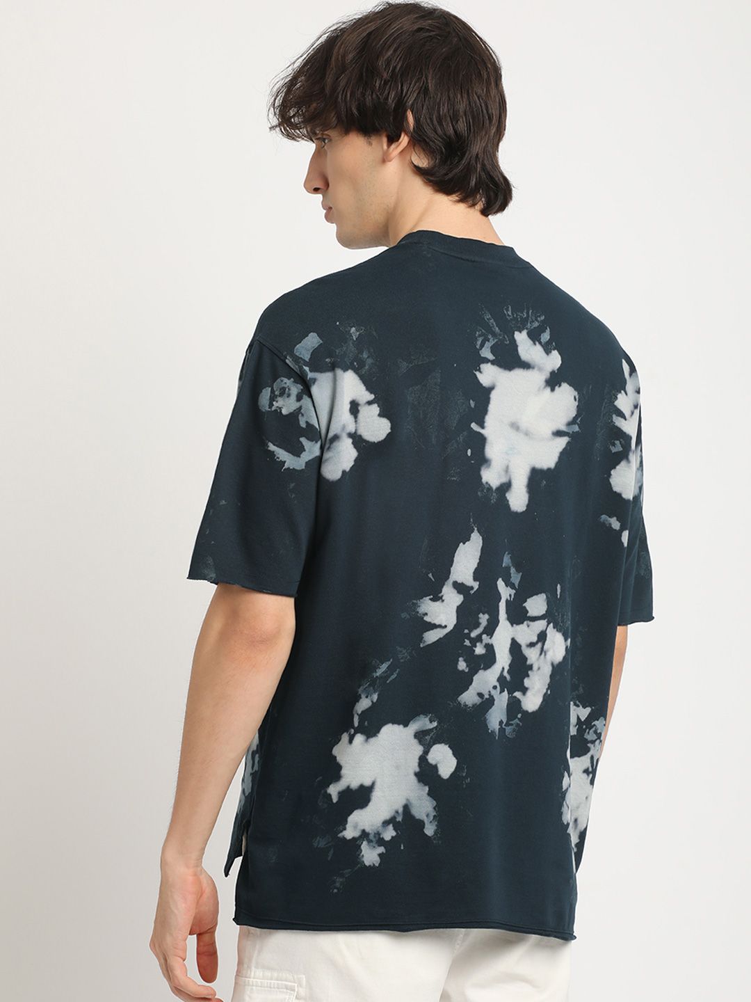 THE BEAR HOUSE Men's Abstract Tie-Dye Crew Neck T-shirt