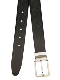 Teakwood Leathers Men Textured Leather Reversible Formal Belt