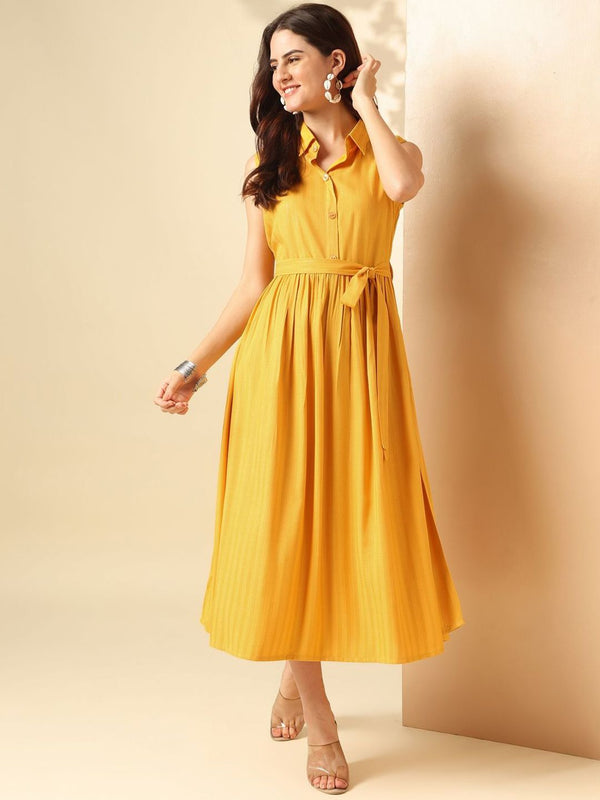 Anouk Women Fit & Flare Midi Dress