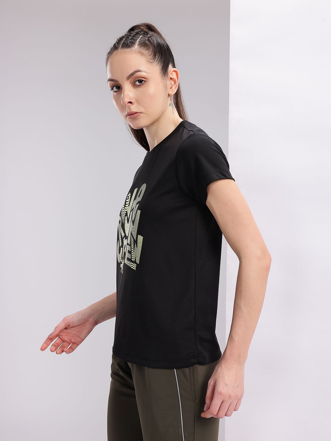 HRX by Hrithik Roshan Couple Collection Typography Printed Rapid Dry Running T-shirt