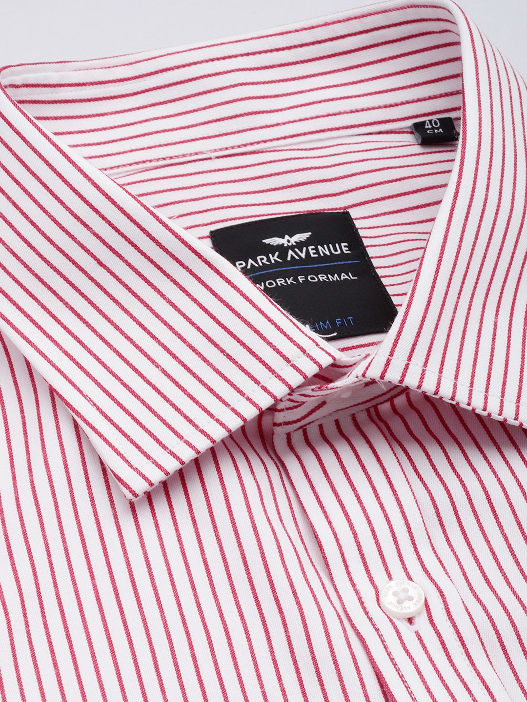 Park Avenue Slim Fit Opaque Striped Formal Shirt