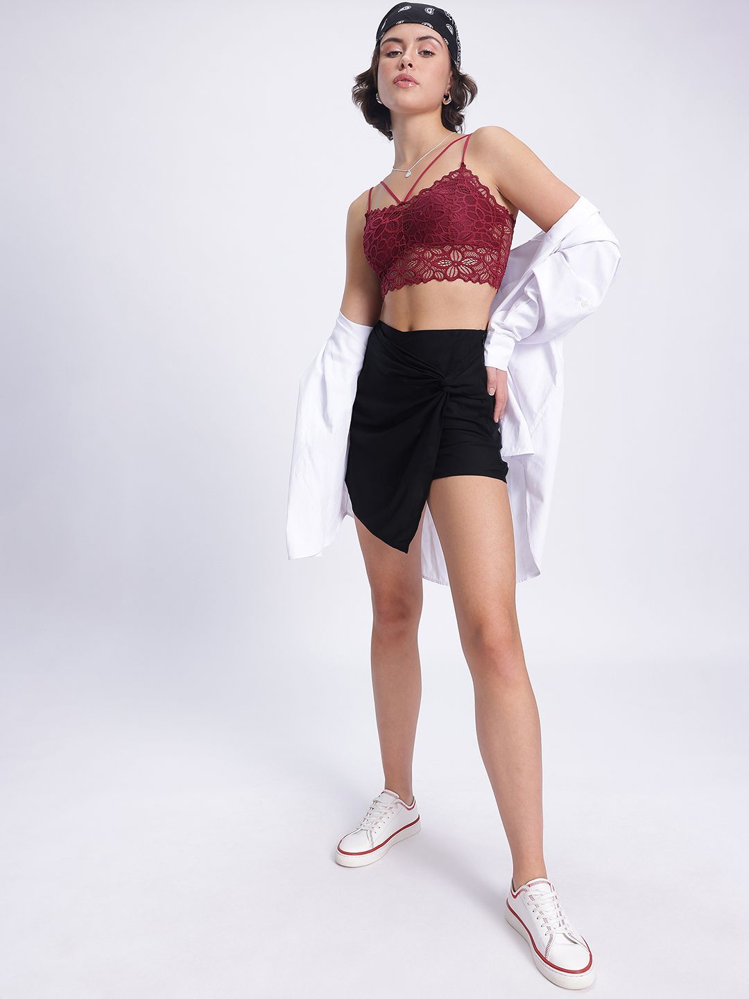 DressBerry Cutie Couture Twisted Mini Skorts