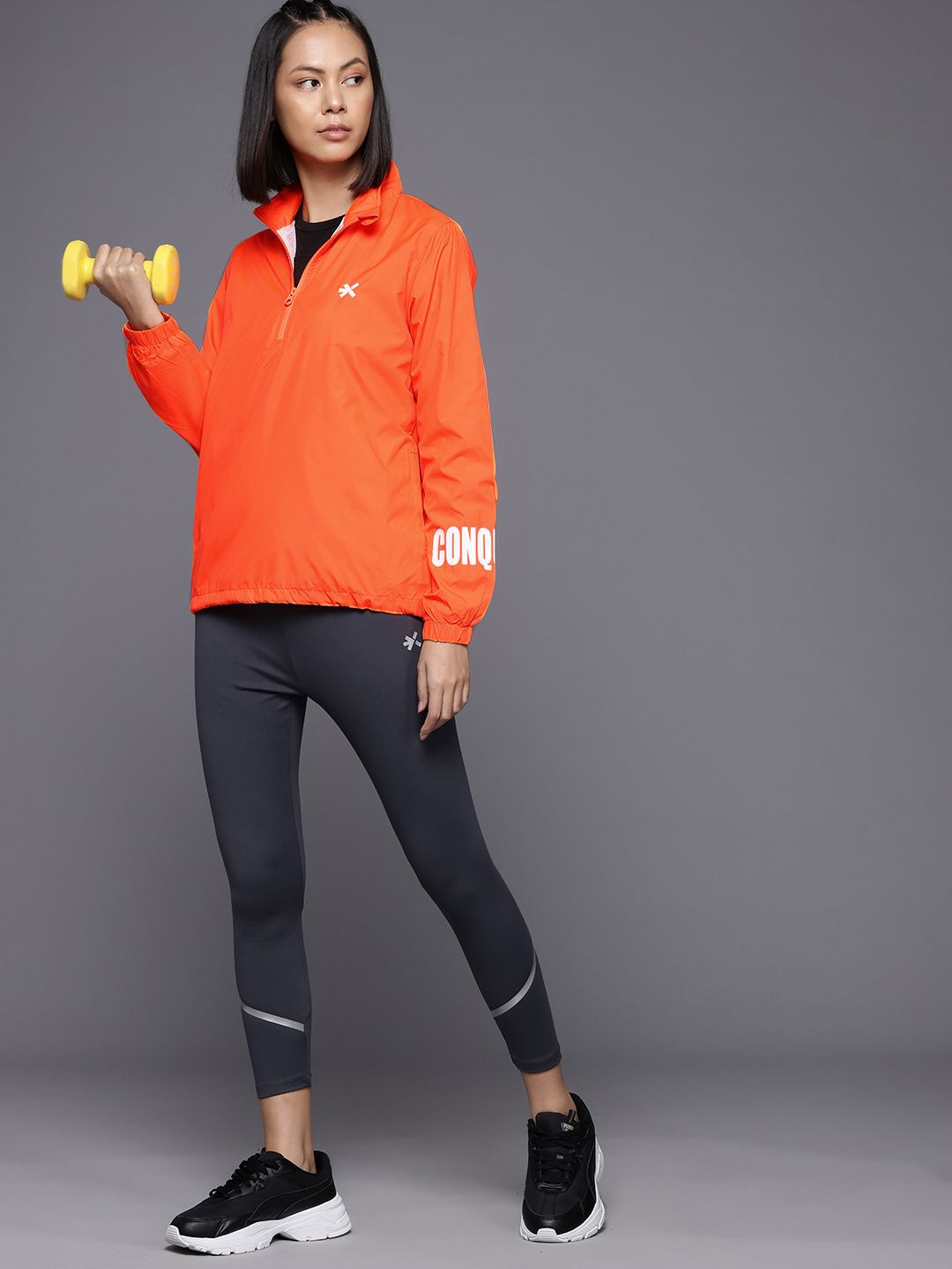 HRX by Hrithik Roshan Rapid-Dry Training Half Zipper Jacket