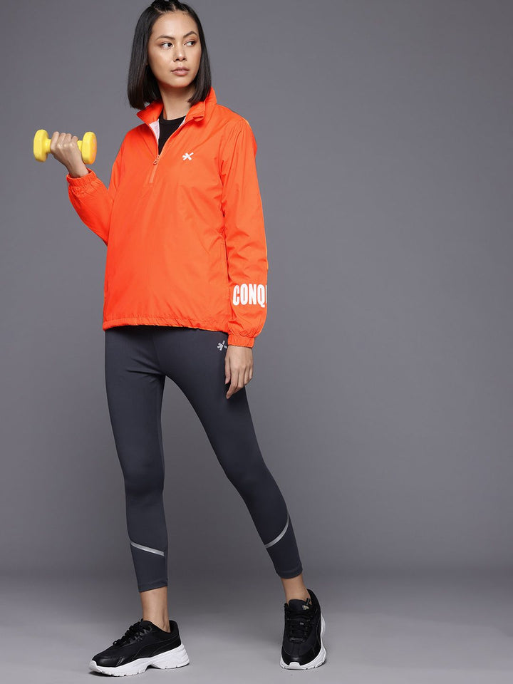 HRX by Hrithik Roshan Rapid-Dry Training Half Zipper Jacket