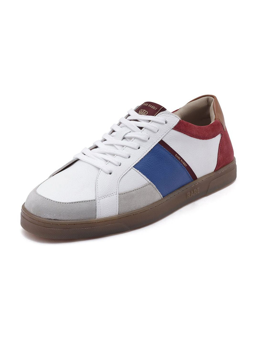 RARE RABBIT Men Colourblocked Leather Sneakers