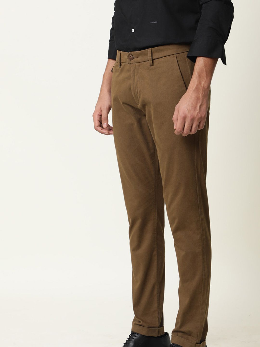 RARE RABBIT Men Aps Mid-Rise Slim Fit Trouser
