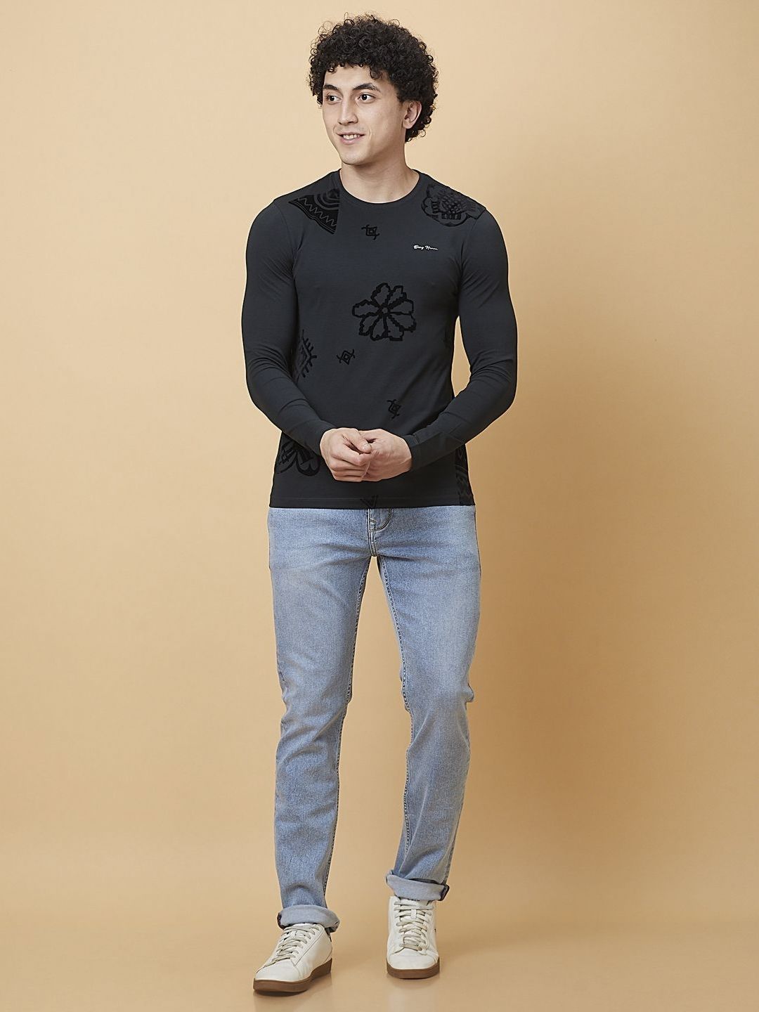 Being Human Men Typography Printed T-shirt