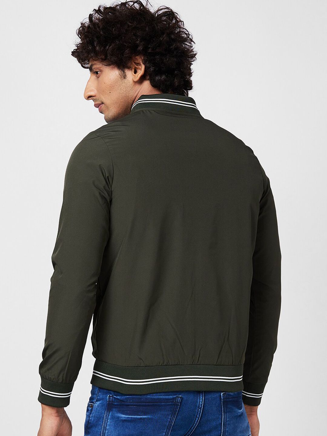 SPYKAR Mock Collar Bomber Jacket