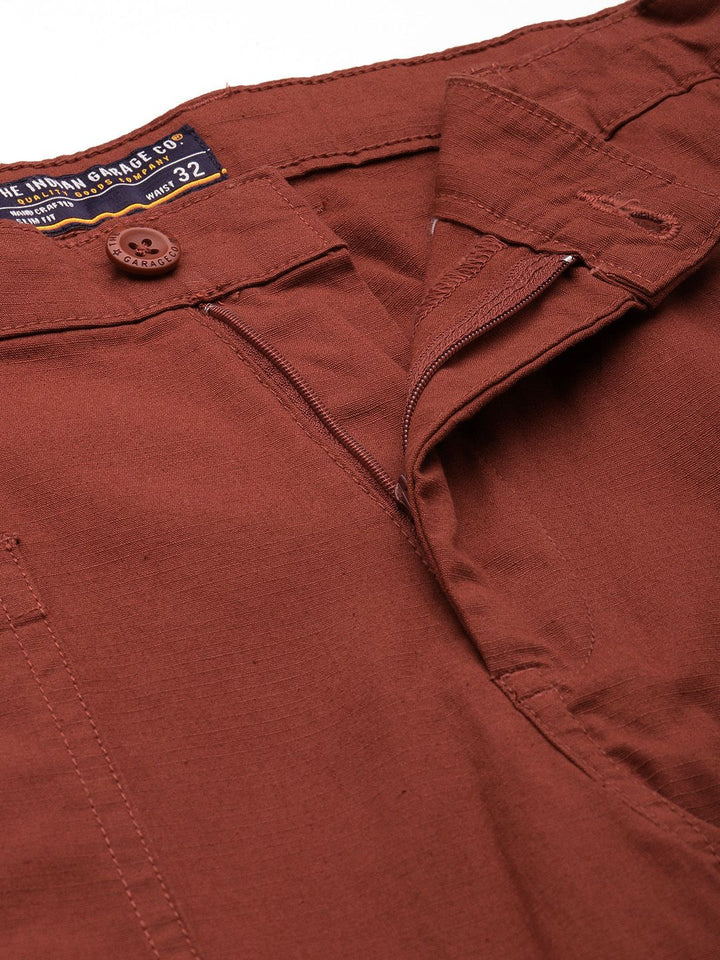 The Indian Garage Co Men Relaxed Fit Pure Cotton Chinos Trousers