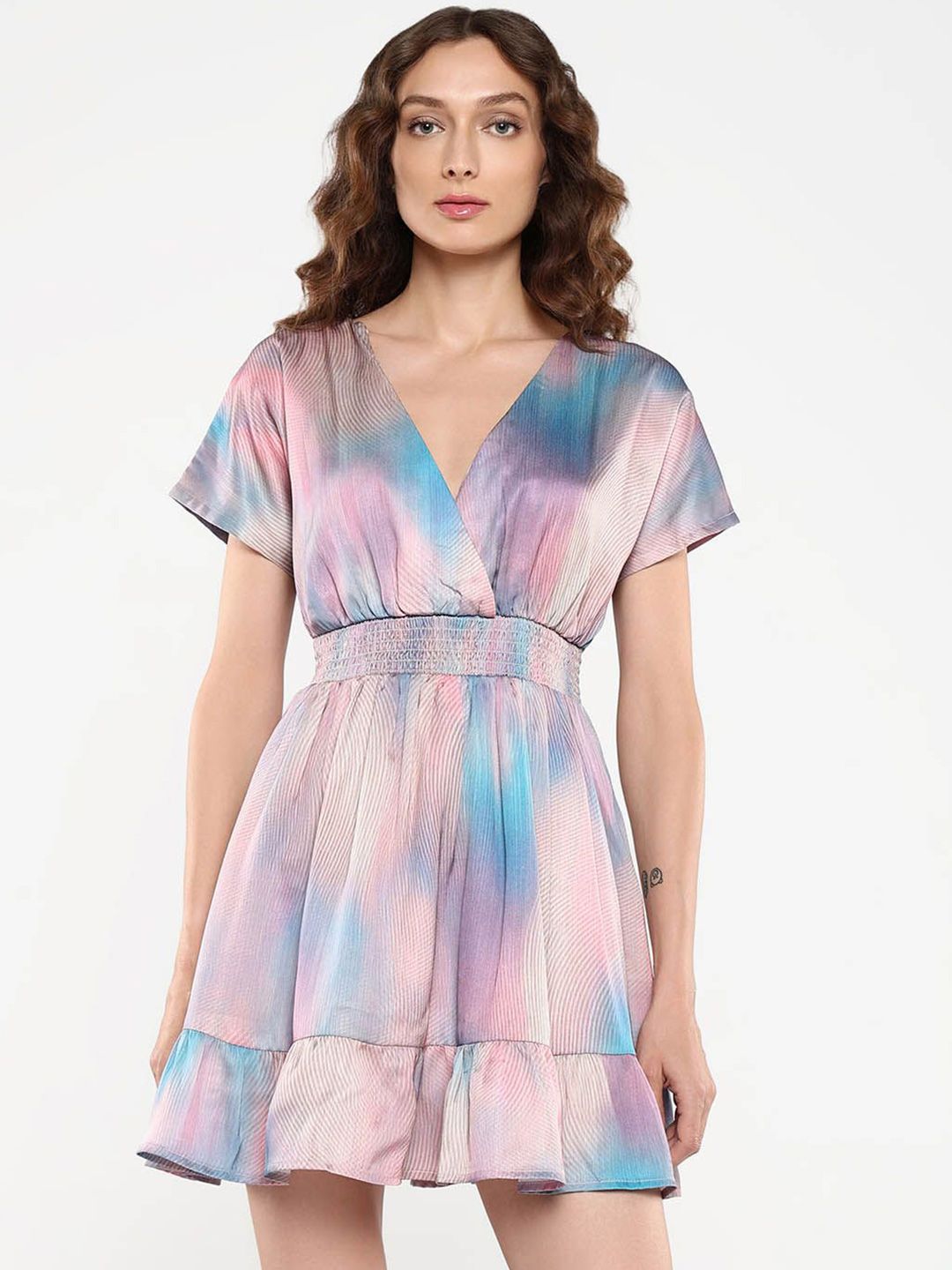 Rareism Women Printed Fit & Flare Dress