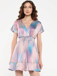 Rareism Women Printed Fit & Flare Dress