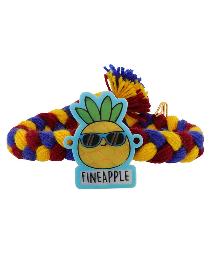 Voylla Kids Cheerful Pineapple Buddy Thread Rakhi
