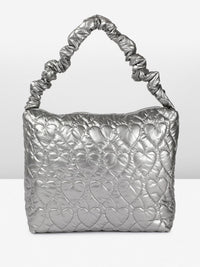 DressBerry Structured Shoulder Bag with Quilted