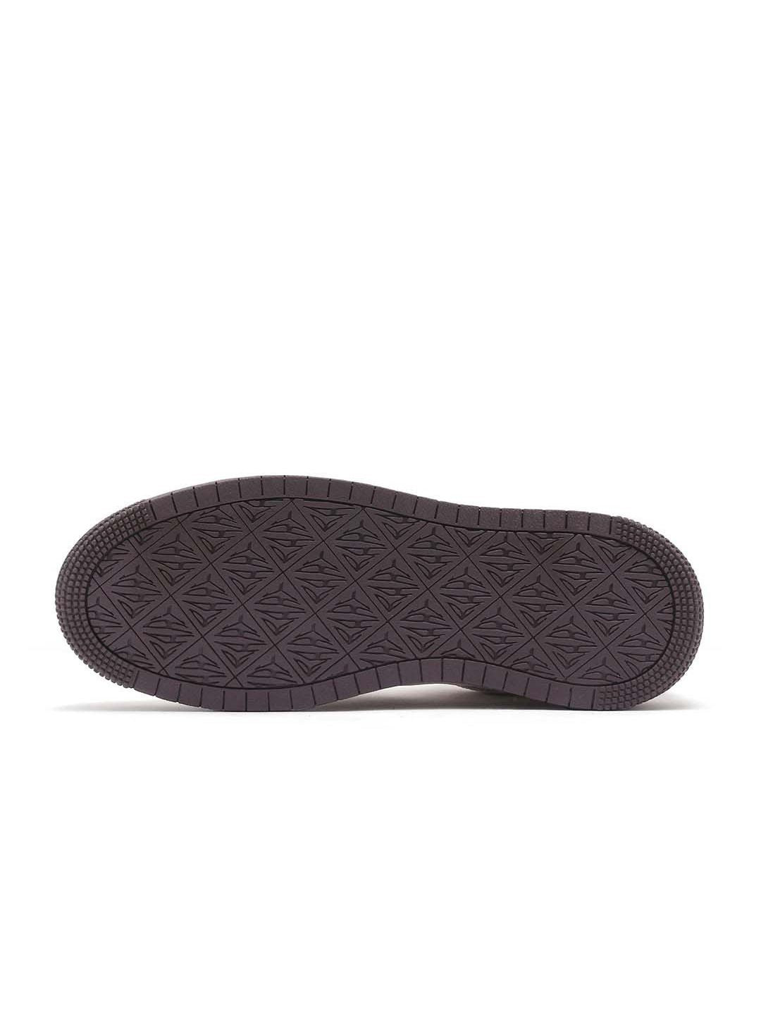 RARE RABBIT Men Perforations Round Toe Leather Sneakers