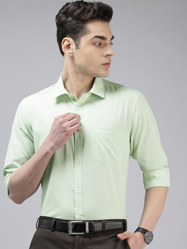 Park Avenue Slim Fit Textured Formal Shirt